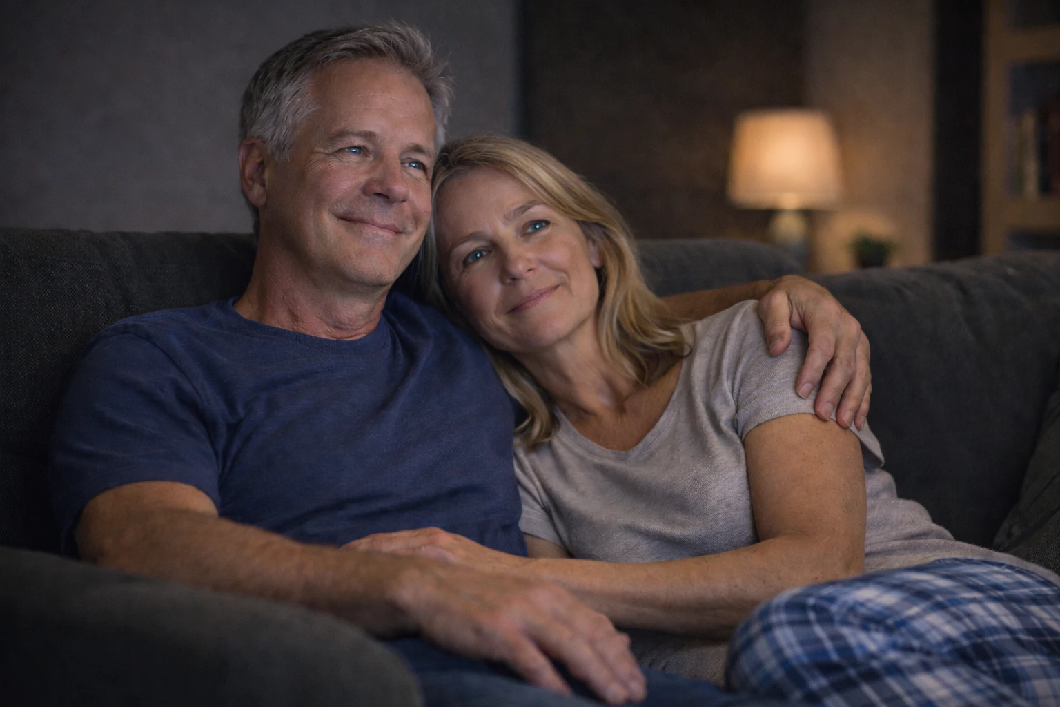 Man watching a full movie without interruptions